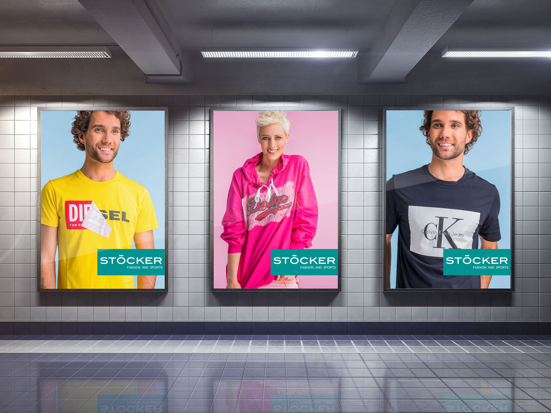 white blank billboard poster indoor